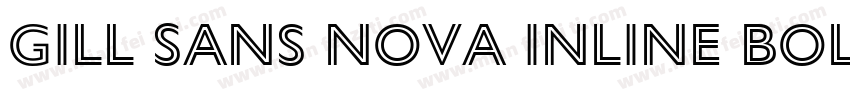 Gill Sans Nova Inline Bold字体转换